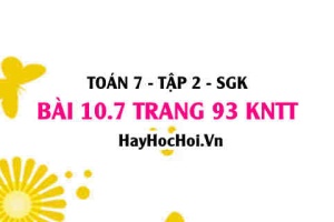 Bài 10.7 trang 93 Toán 7 Tập 2 Kết nối tri thức: Nhận biết các yếu tố của hình lập phương